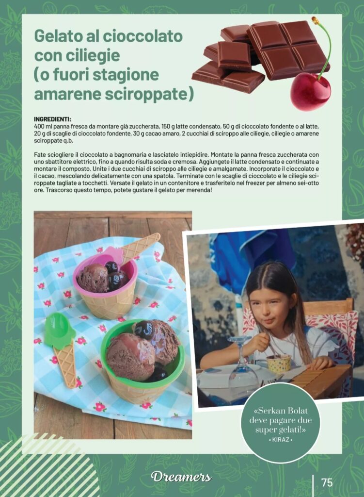 Dreamers Magazine N.4 - More, ciliegie e amarene  Le ricette di Kiraz Gelato al cioccolato con ciliegie (o fuori stagione con amarene sciroppate)